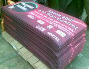 Tapete Publicitario de OBLONGOS con base de hule